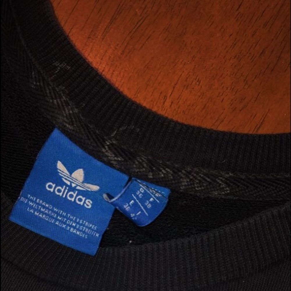 Adidas Trefoil Black Crewneck - Picture 5 of 5